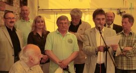 vlnr: Mathias Kohler, Wolfgang Reinhardt, Patricia Popp, Helmut Wetzel, Rolf Dieter, Dr. Stefan Fulst-Blei, R. Karusseit