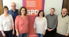 Ina Grißtede, Bernhard Boll, Sabine Leber-Hoischen, Slavica Stecher, Klaus Hesse, Mathias Kohler, es fehlt S. Rechkemmer