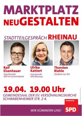 Stadtteilgespräch Rheinau - Marktplatz neu gestalten