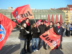 Mannheimer Jusos mit Peter Simon, MdEP