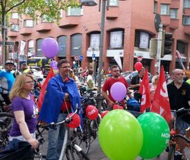Am Start zur Radparade