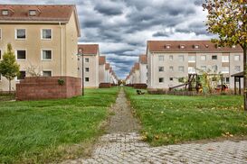 Foto: Gerhard Heckmann - Flüchtlingsunterkunft auf Franklin