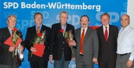 Von links: Kurt Böres, Carsten Müller, Jürgen Blust, Mathias Kohler, Claus Schmiedel und Mehmet A. Sen (Bild: A. Lucas)
