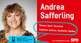 Andrea Safferling freut sich auf Ihren Anruf