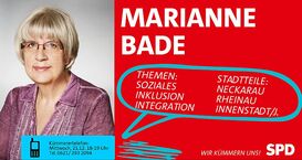 Sprecherin für Soziales und Integration: Marianne Bade
