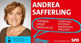 Andrea Safferling freut sich auf Ihren Anruf