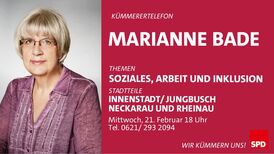 Stadträtin Marianne Bade am Kümmerertelefon
