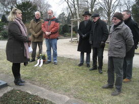„Otto Bauder hat Seckenheim geprägt“, so Vertreter von AWO, SPD und SV 98/07. Foto:Endres