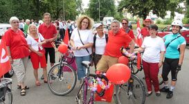 SPD-Gruppe beim Umzug im Jahre 2017.