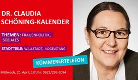 Dr. Claudia Schöning-Kalender kümmert sich um Wallstadt und Vogelstang
