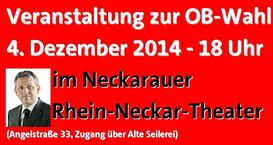 Versammlung zur OB-Wahl am 4. Dezember 2014