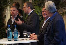 Stellten sich den Fragen der Menschen vor Ort: Thorsten Riehle, Oberbürgermeister Kurz, Ralf Eisenhauer, Reinhold Götz