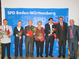 Die Lindenhöfer Jubilare (v.l.n.r.): Hartmut Jusoweit, Wilma Balkow, Kurt Gladrow, Renate Späh, Ralf Kräft