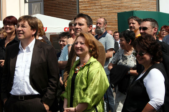 Gute Stimmung auf der Bühne